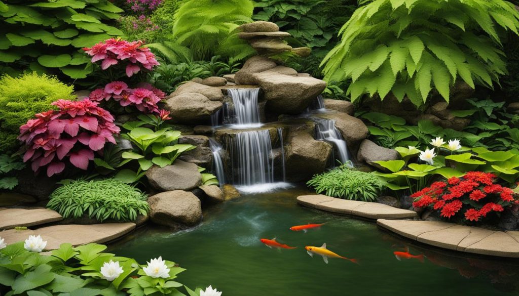 water features in garden