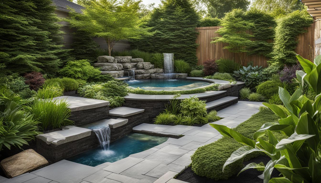 Backyard retreat landscaping