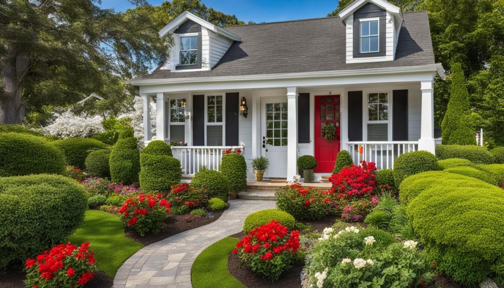 Front yard landscaping