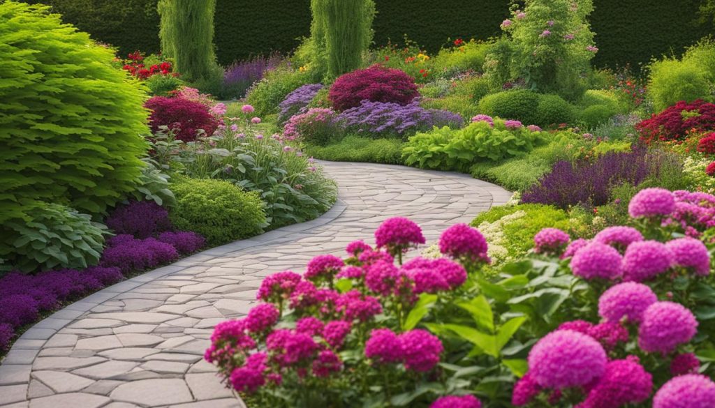 Garden pathway landscaping
